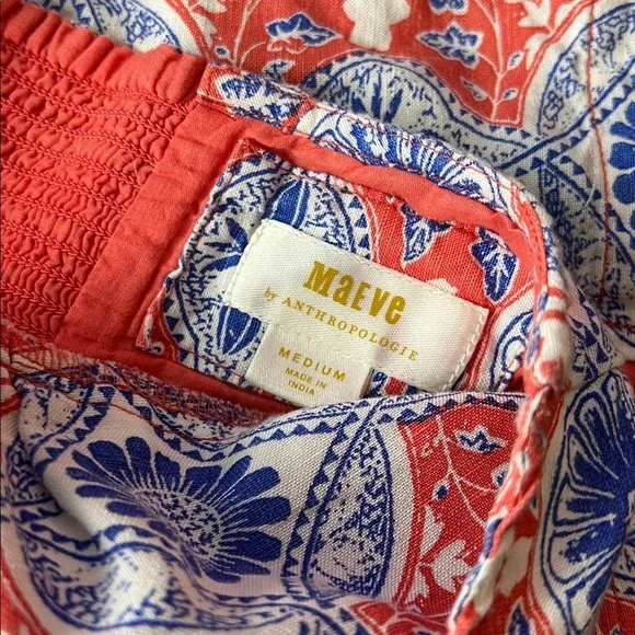 Anthropologie • Tie-Front Printed Mini Dress - Picture 9 of 9